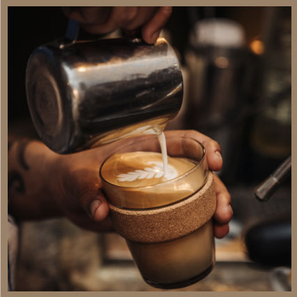 Community Brew Collective mobile espresso bar at a real event